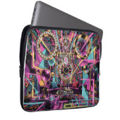 Neon-Psychedelische Luxus-Lounge-Kunst Laptopschutzhülle (Vorne Rechts)
