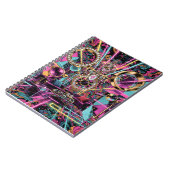 Neon-Psychedelische Luxus-Lounge-Kunst Notizblock (Linke Seite)