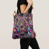 Neon-psychedelische Luxus-Lounge-Kunst Tasche (Von Nahem)