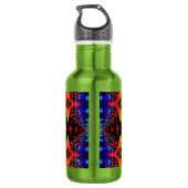 Neon-Psychedelische Wasserflasche 1 (Rückseite)