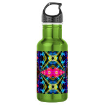 Neon-Psychedelische Wasserflasche 1