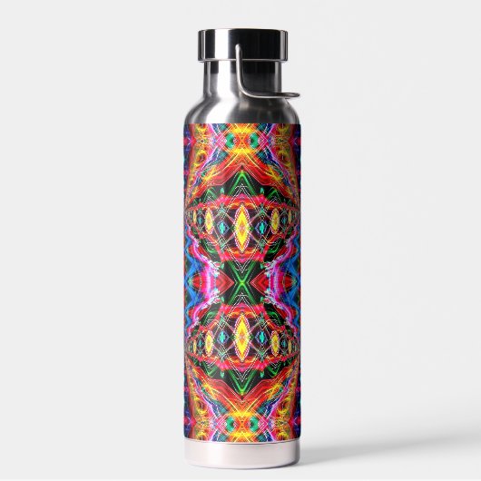 Neon-Psychedelische Wasserflasche 2 Trinkflasche (Links)