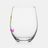 Neon Puke & Kundgebung Weinglas | Feier Weinglas Ohne Stiel (Links)