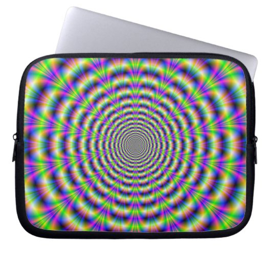 Neon Puls Laptop Sleeve (Vorderseite)