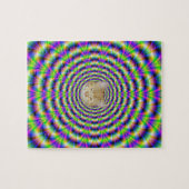 Neon Puls Puzzle + Katze (Horizontal)