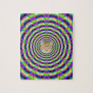 Neon Puls Puzzle + Katze