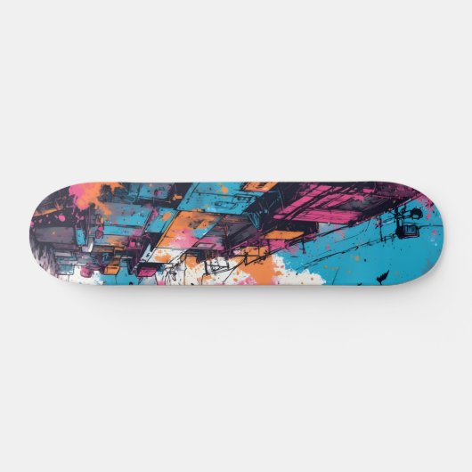 Neon Pulse Skateboards: Erkunden Sie Ihren Weg mit Skateboard (Horizontal)