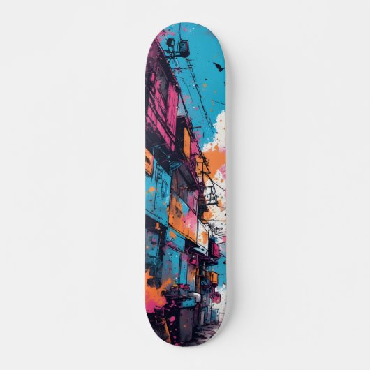 Neon Pulse Skateboards: Erkunden Sie Ihren Weg mit Skateboard (Vorne)