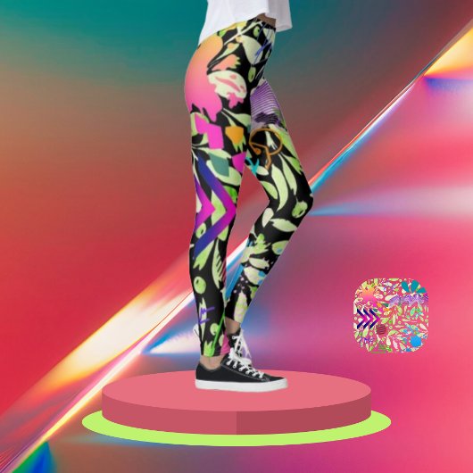 Neon Pulssignatur Leggings