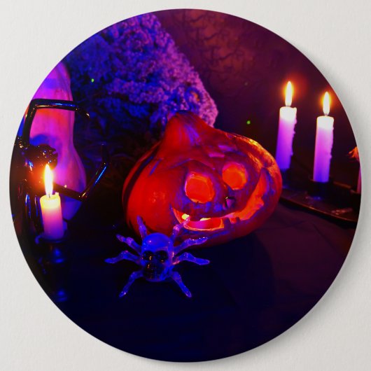 Neon pumpkins button (Vorderseite)