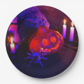 Neon pumpkins pappteller (Vorderseite)