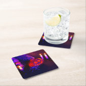 Neon pumpkins rechteckiger pappuntersetzer (Vor Ort)