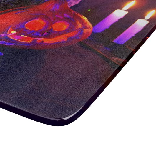 Neon pumpkins schneidebrett (Ecke)