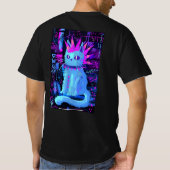 Neon-Punk-Katze T-Shirt (Rückseite)