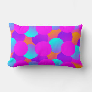 Neon-Punkte-Kinder-Blasen-Ombre-Muster Lendenkissen