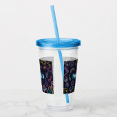 Neon Purim Acryltrinkbecher (Links)