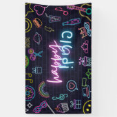Neon Purim Banner (Vertikal)