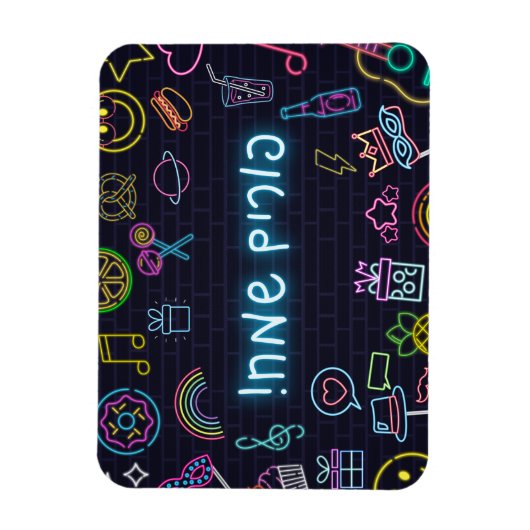 Neon Purim Magnet (Vertikal)