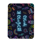 Neon Purim Magnet (Vertikal)