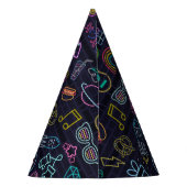Neon Purim Partyhütchen (Rückseite)