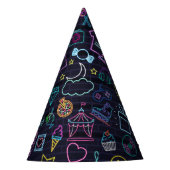 Neon Purim Partyhütchen (Vorderseite)