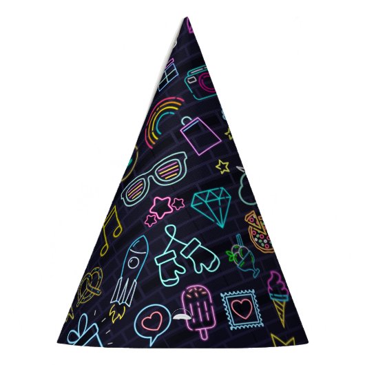 Neon Purim Partyhütchen (Links)