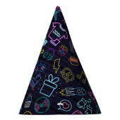 Neon Purim Partyhütchen (Rechts)