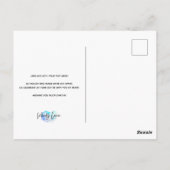 Neon Purim Postkarte (Rückseite)