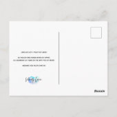 Neon Purim Postkarte (Rückseite)