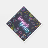 Neon Purim Serviette (Ecke)