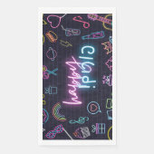 Neon Purim Serviette (Vorderseite)