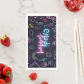 Neon Purim Serviette (Beispiel)