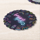 Neon Purim Untersetzer (angewinkelt)