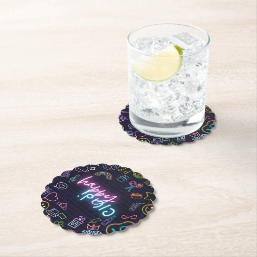 Neon Purim Untersetzer (Vor Ort)