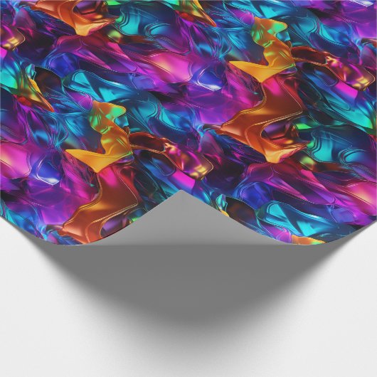 Neon Puzzle Play Geschenkpapier (Ecke)