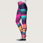 Neon Pyramids | Funky Synthwave Leggings (Links)