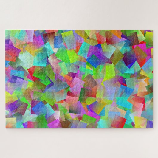 Neon-Quadrat-Puzzle Puzzle (Horizontal)