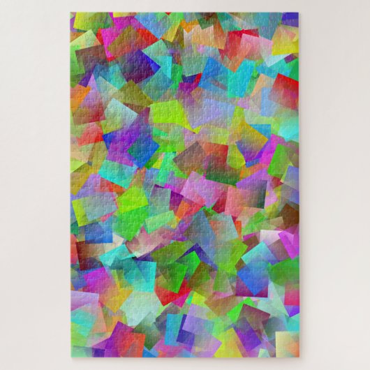 Neon-Quadrat-Puzzle Puzzle (Vertikal)