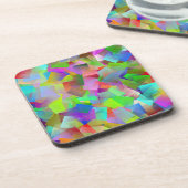 Neon Quadrate Untersetzer Set (Linke Seite)