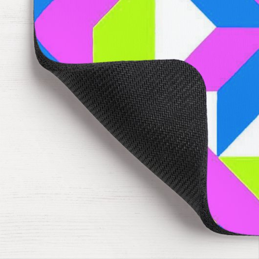 Neon Quilt Square Mousepad (Ecke)