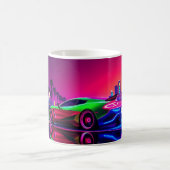 Neon Racer Tasse - 80er Retro-Futuristic Sports Ca (Mittel)