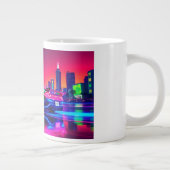 Neon Racer Tasse - 80er Retro-Futuristic Sports Ca (Rechts)