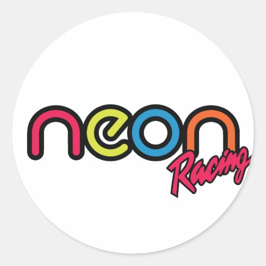 Neon Racing Stickers (Vorderseite)