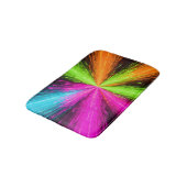 Neon Radial Burst Explosion Badematte (Schrägansicht)