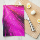 Neon Radial Burst Explosion Geschirrtuch (Viertel Falte)