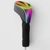 Neon Radial Burst Explosion Golf Headcover (angewinkelt)