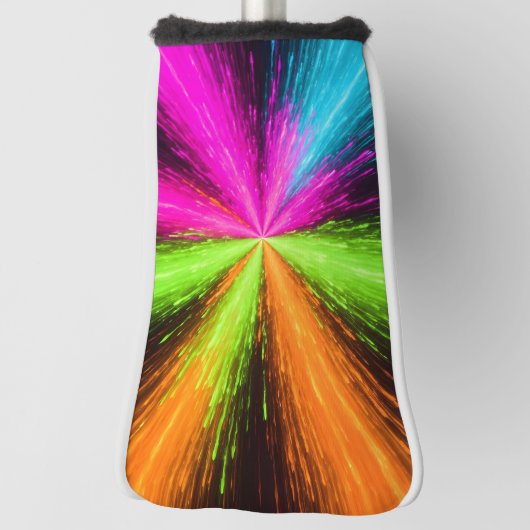 Neon Radial Burst Explosion Golf Headcover (Rotieren 90)
