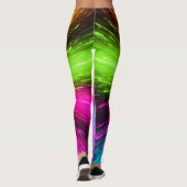 Neon Radial Burst Explosion Leggings (Rückseite)