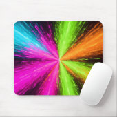 Neon Radial Burst Explosion Mousepad (Mit Mouse)