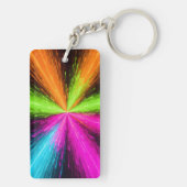Neon Radial Burst Explosion Schlüsselanhänger (Rückseite)